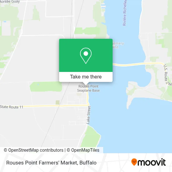 Rouses Point Farmers' Market map