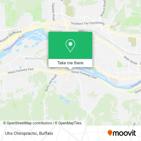Uhs Chiropractic map