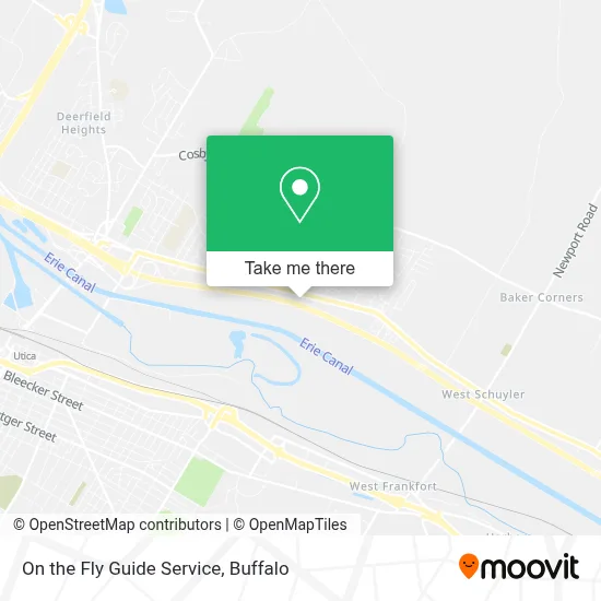 On the Fly Guide Service map