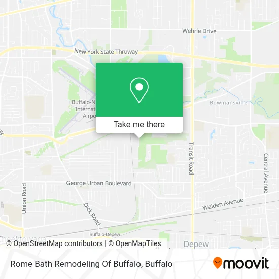Rome Bath Remodeling Of Buffalo map