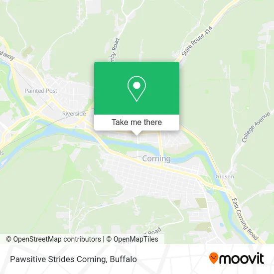 Pawsitive Strides Corning map