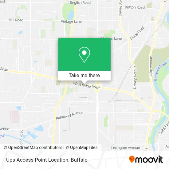 Ups Access Point Location map