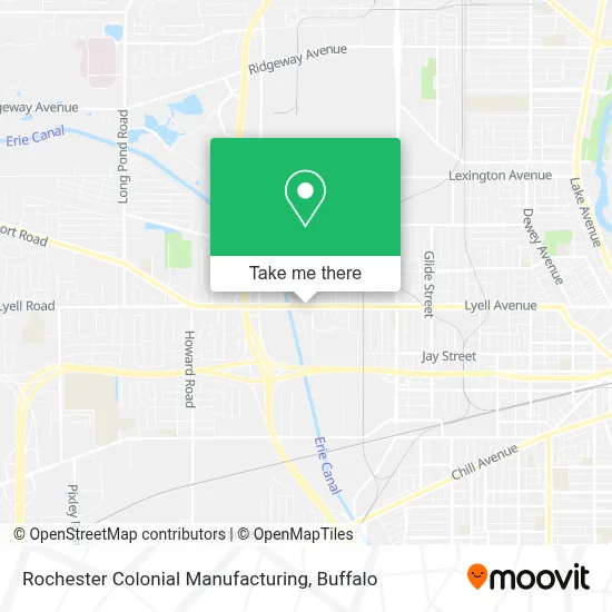 Rochester Colonial Manufacturing map