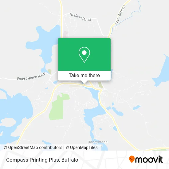 Compass Printing Plus map