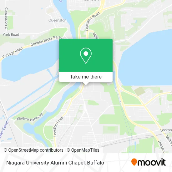 Niagara University Alumni Chapel map