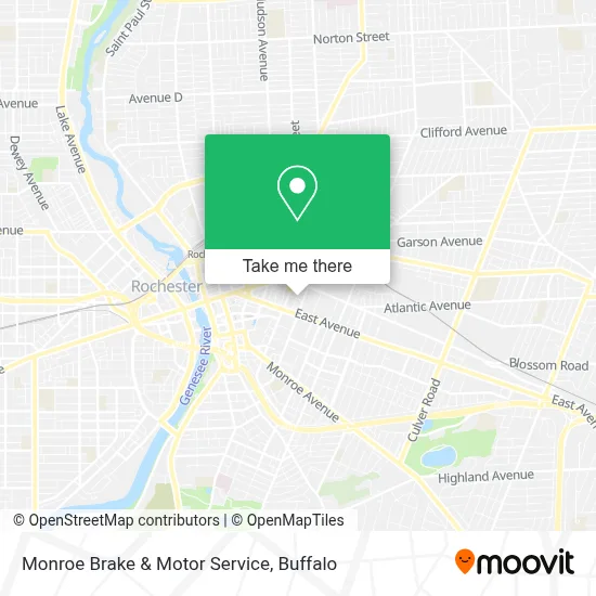 Monroe Brake & Motor Service map