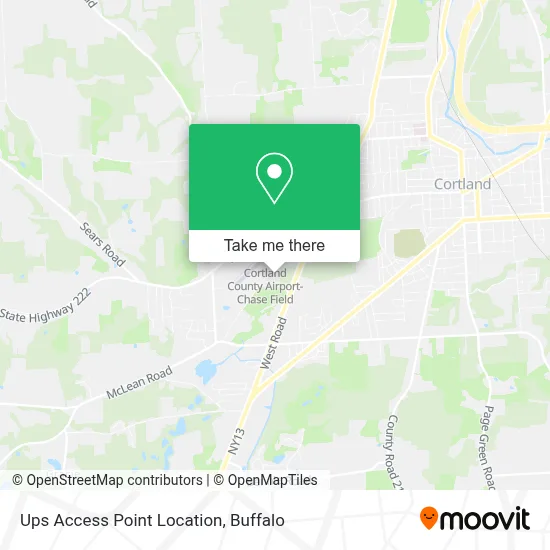 Ups Access Point Location map