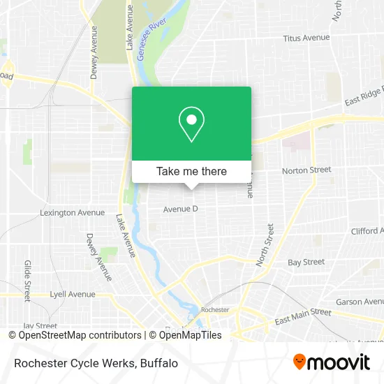 Rochester Cycle Werks map