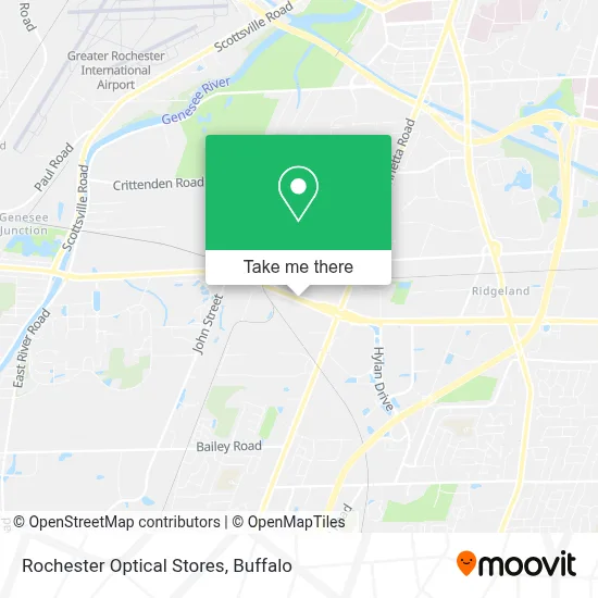 Rochester Optical Stores map