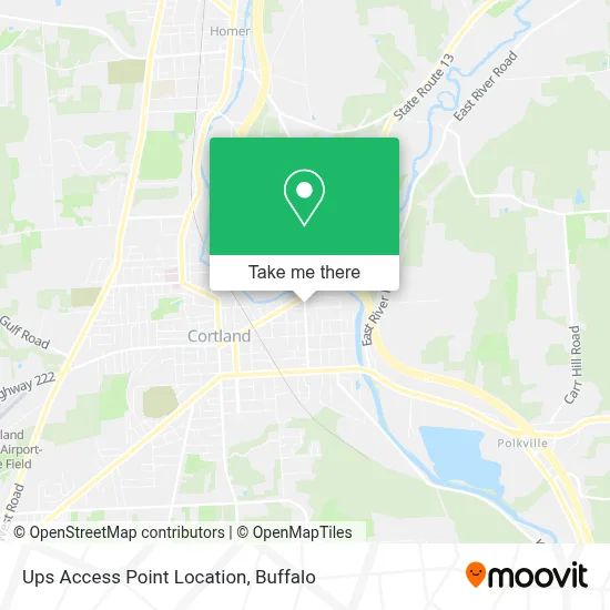 Ups Access Point Location map