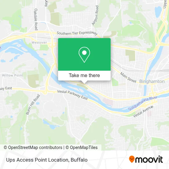 Ups Access Point Location map