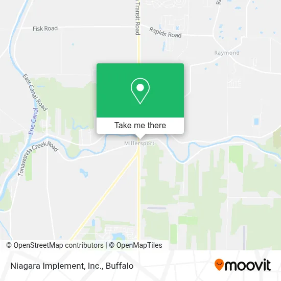 Niagara Implement, Inc. map