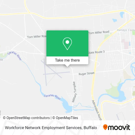 Workforce Network Employment Services map