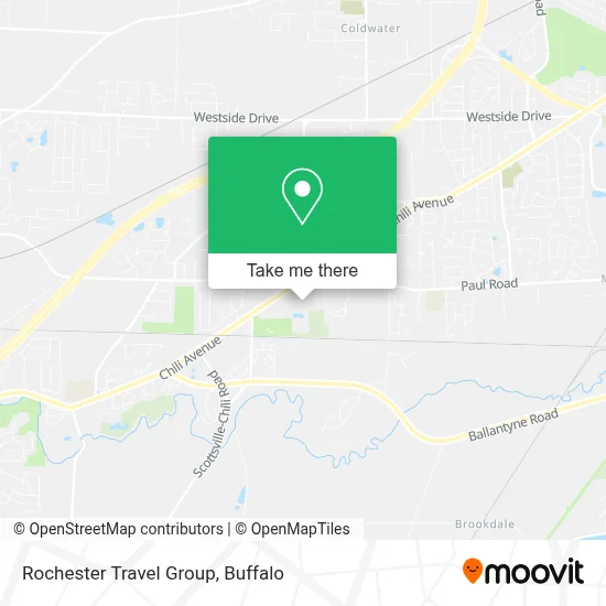 Rochester Travel Group map