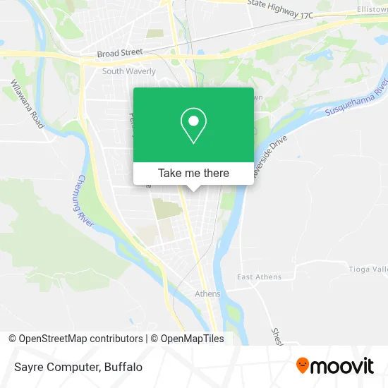 Sayre Computer map