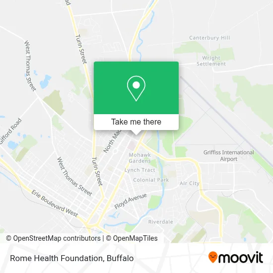 Rome Health Foundation map
