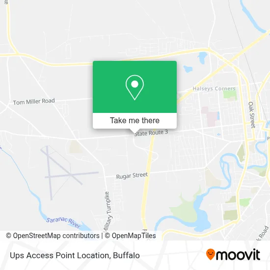 Ups Access Point Location map