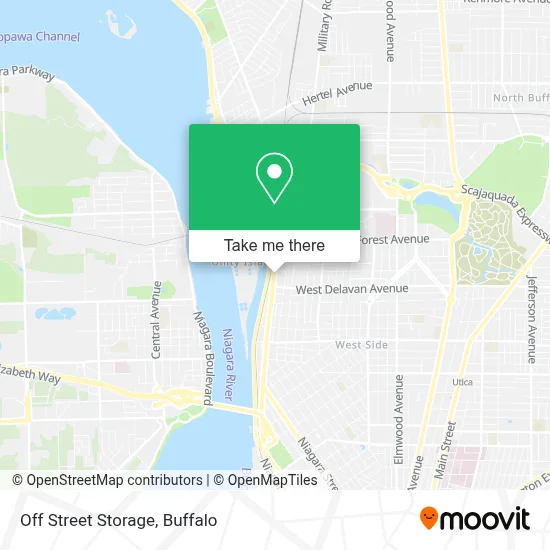 Off Street Storage map