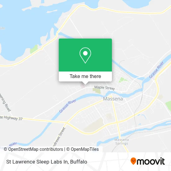 St Lawrence Sleep Labs In map