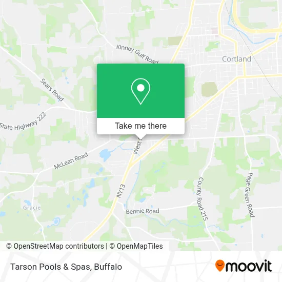 Tarson Pools & Spas map