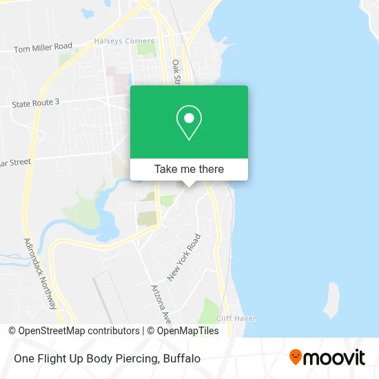 One Flight Up Body Piercing map
