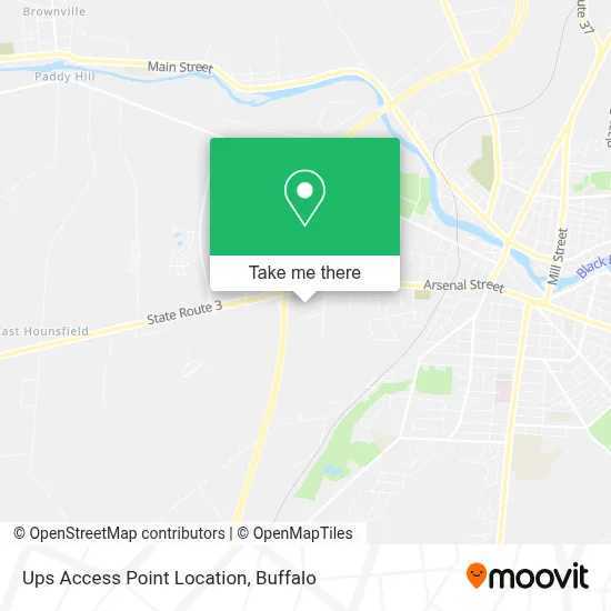 Ups Access Point Location map