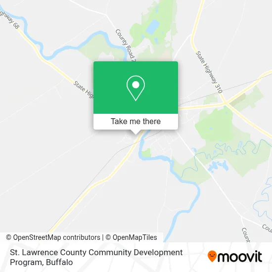 St. Lawrence County Community Development Program map