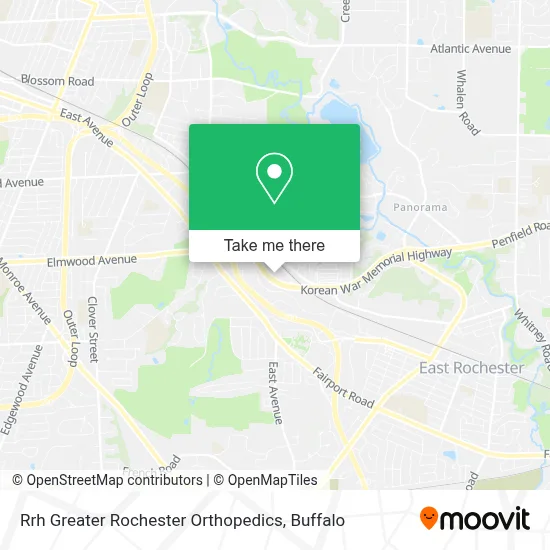Rrh Greater Rochester Orthopedics map