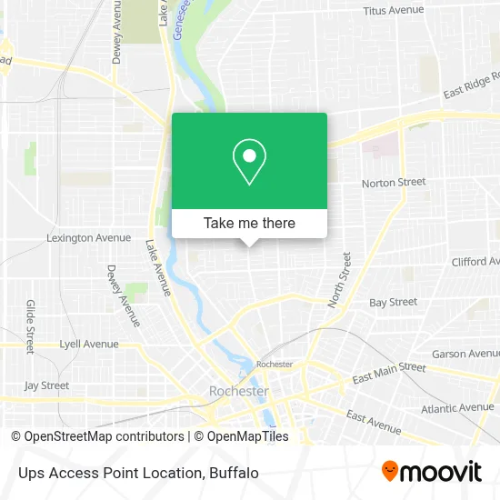 Ups Access Point Location map