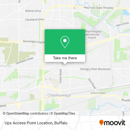 Ups Access Point Location map