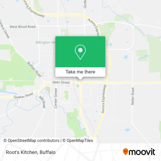 Root's Kitchen map