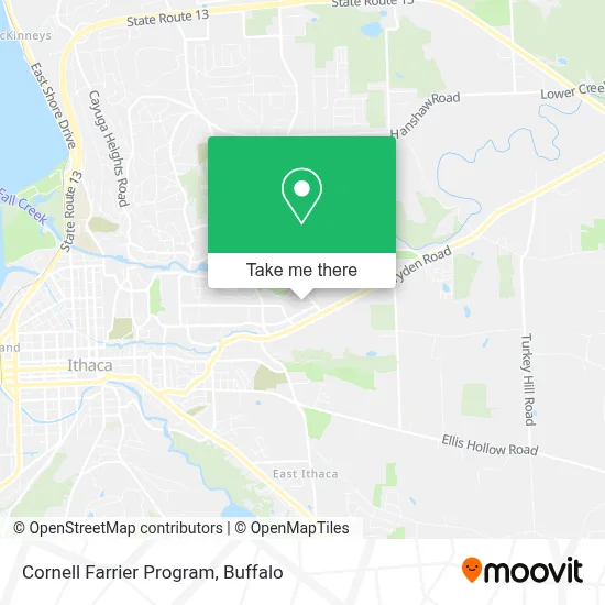 Cornell Farrier Program map