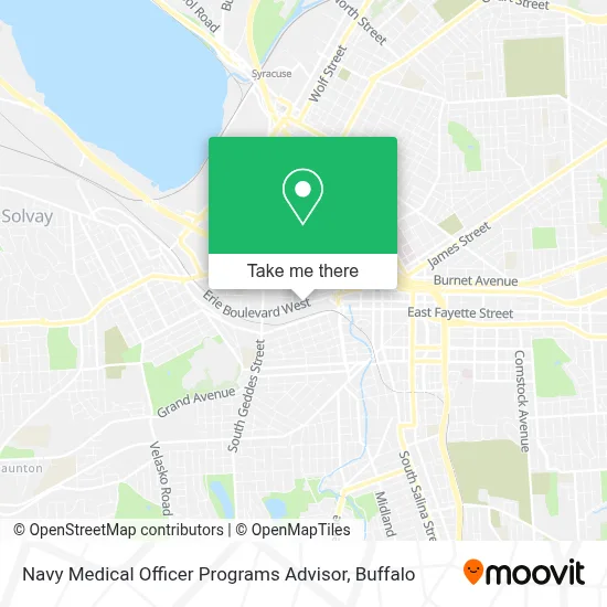 Navy Medical Officer Programs Advisor map