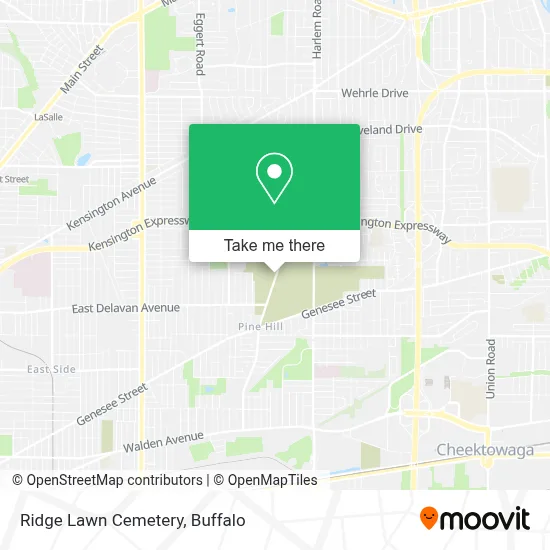Ridge Lawn Cemetery map