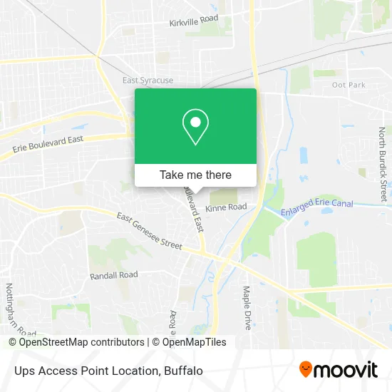 Ups Access Point Location map