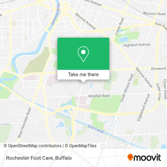 Rochester Foot Care map