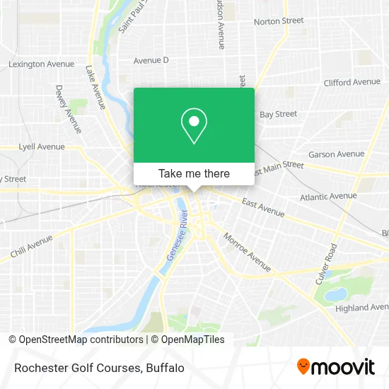 Rochester Golf Courses map