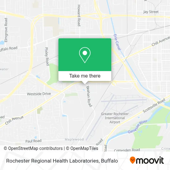 Rochester Regional Health Laboratories map