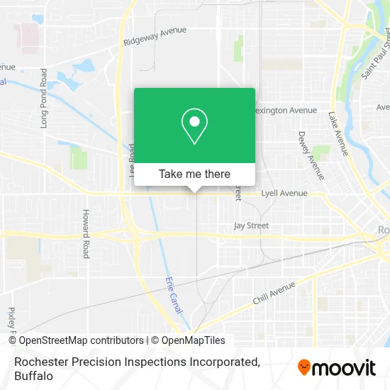Rochester Precision Inspections Incorporated map