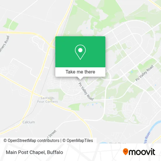 Main Post Chapel map