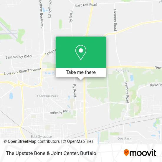 The Upstate Bone & Joint Center map