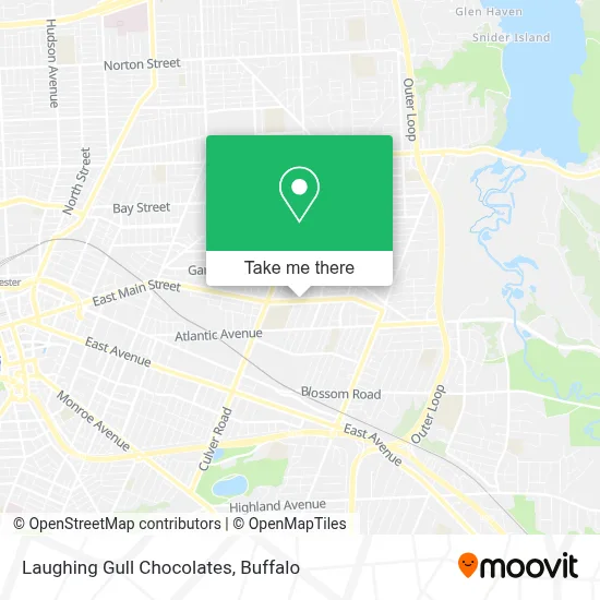 Laughing Gull Chocolates map