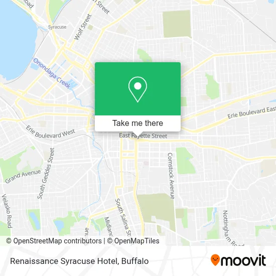 Renaissance Syracuse Hotel map
