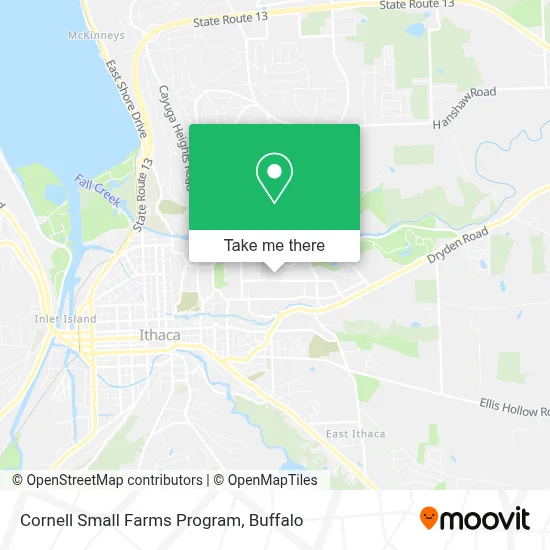 Cornell Small Farms Program map
