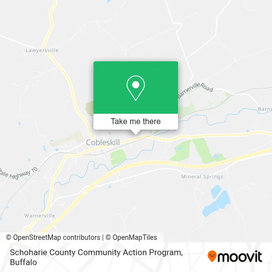 Schoharie County Community Action Program map
