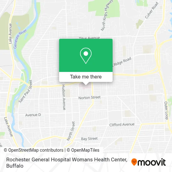 Rochester General Hospital Womans Health Center map