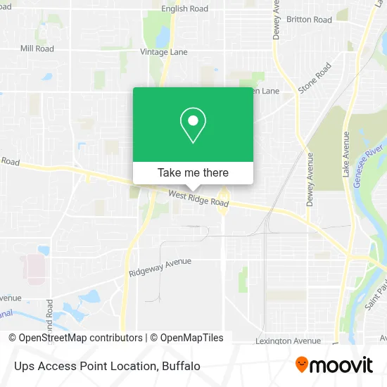 Ups Access Point Location map
