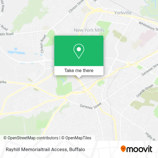 Rayhill Memorialtrail Access map
