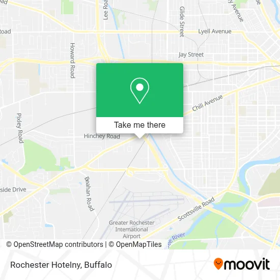 Rochester Hotelny map