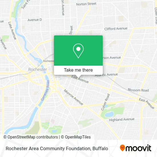 Rochester Area Community Foundation map
